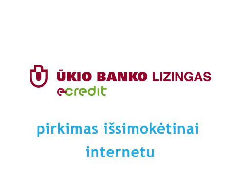 ŪBL E-credit - pirkimas išsimokėtinai internetu